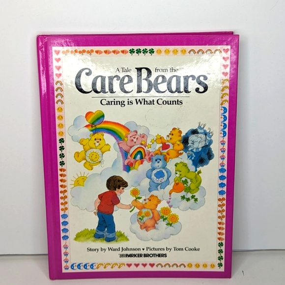 Vintage Lot 2 Care Bears Books Parker Brothers HC 80s - Picture 5 of 8